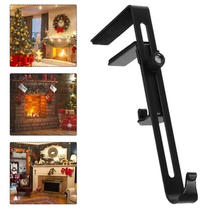 Soporte para medias de Navidad Manto de hierro Percha para medias de Navidad Gancho para chimenea - Imagen 1 de 12