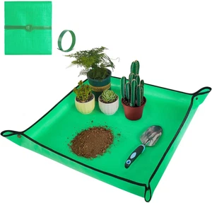 Repotting Mat for Indoor Plant Transplanting and Mess Control 27"X 27" Thickened - Picture 1 of 12