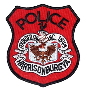 Parche de policía Harrisonburg Virginia VA CRESTA SELLO DE CIUDAD BANDERA ÁGUILA - Imagen 1 de 1