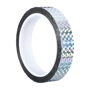 Prism Tape 20mmx50m Holographic Reflective Adhesive Craft Decoration Silver - Picture 1 of 5