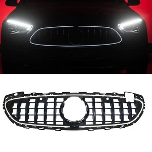 Front Bumper Grille Grill GT With LED For Benz C-Class W206 AMG Line 22-24 23 - Imagen 1 de 9