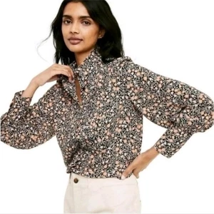 Nili Lotan X Target Liberty Floral Blouse XL Coquette Romantic Cottage - Picture 1 of 16