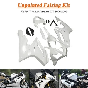 Bodywork Fairing Kit Unpainted ABS Fit For Triumph Daytona 675 2006-2008 - Picture 1 of 11