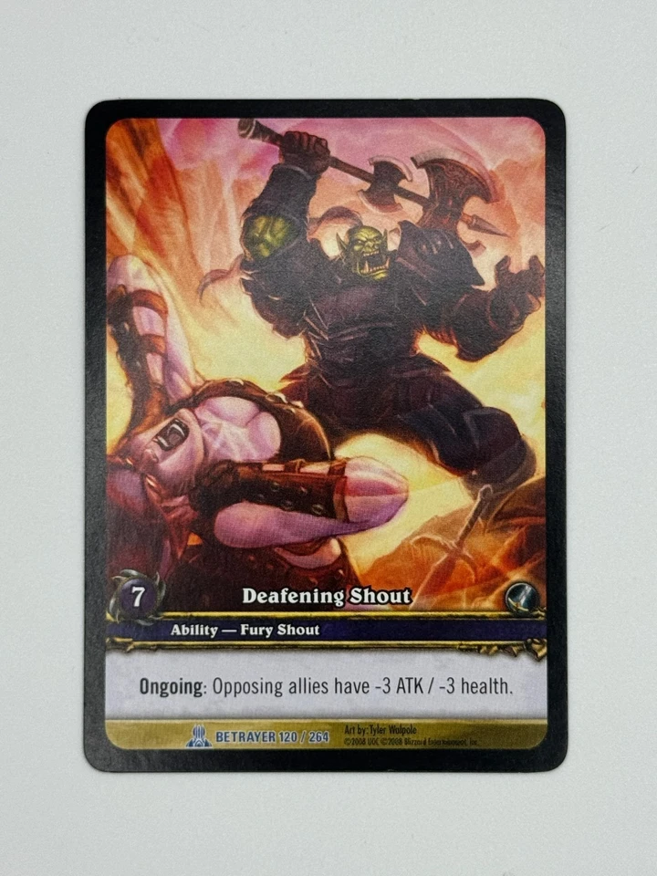 World of Warcraft TCG Betrayer 120/264 Extended Art Deafening Shout - Image 1 of 1
