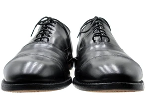 Men's Allen Edmonds Park Avenue Black Cap Toe Oxfords Size 11.5 D - Picture 1 of 10