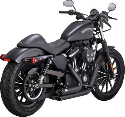 Vance & Hines 47329 Shortshots Staggered Exhaust Black Harley Sportster - Image 1 of 4