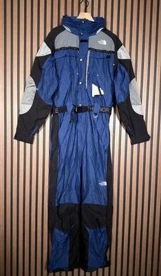 Лыжный костюм The North Face большой мужской синий экстремальное снаряжение снег цельный нагрудник с капюшоном - Изображение 1 из 4