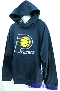 NWT NBA Indiana Pacers Youth Medium Navy Poly Synthetic Pullover Hoody - Picture 1 of 3