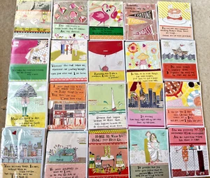 120 Modern Birthday Cards & Occasions Cello Wrapped Curly Girl Cards RRP £2 - Picture 1 of 5
