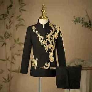 Children Suits Host Wedding Birthday Party Evening Gown Boys Blazer Sets - Picture 1 of 6