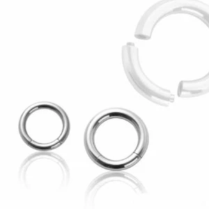 Piercing Segmentring Stahl Nasenpiercing Bauch Lippe Labret Ring Universal Ohr - Bild 1 von 5