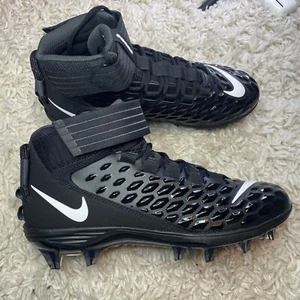 Nike Force Savage Pro 2 Football Cleats Black White AH4000-002 Mens Size 9 NEW - Picture 1 of 5