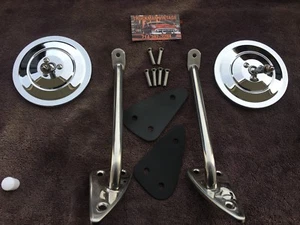 1966 CHEVROLET TRUCK MIRROR KIT GMC screws & gaskets ribbed head - Picture 1 of 1