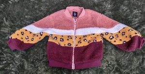 Art Class Girls' Teddy Color Block Jacket - Picture 1 of 4