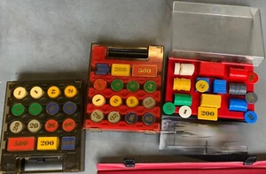 Roulette Jetons 3 kleine Boxen mit Jetons Casino Spiel - Bild 1 von 1