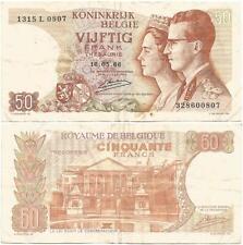 1966 KINGDOM of BELGIUM "Vijftig" or 50 Francs TREASURY Not a NATIONAL BANK Note