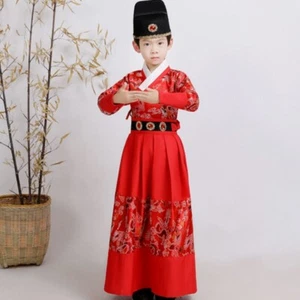 Kids Boy Chinese Hanfu Jinyiwei Swordsman Costume Kung Fu Tang Suit - Picture 1 of 15