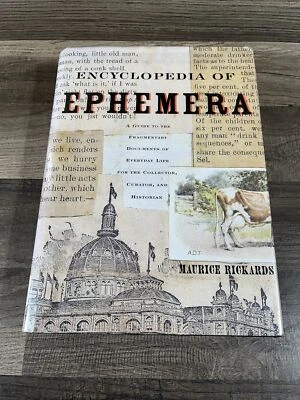 ENCYCLOPEDIA OF EPHEMERA: A GUIDE TO THE FRAGMENTARY By Maurice Rickards - Image 1 of 4