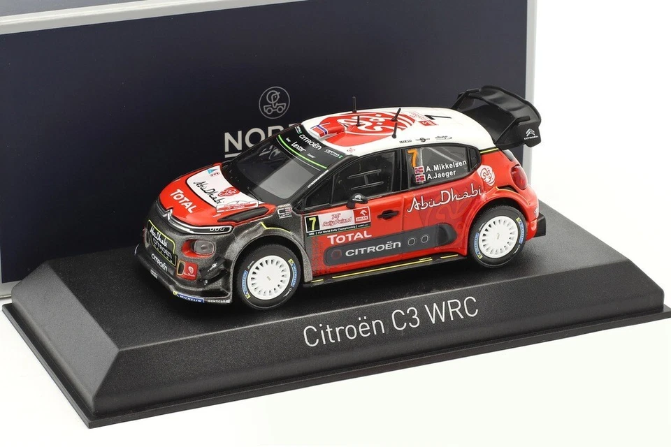 CITROEN C3 WRC #7 Rallye Pologne 2017 Mikkelsen Jaeger 1 43 NOREV