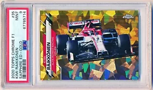 2020 Topps Chrome Sapphire F1 Kimi Räikkönen Gold #35 (38/50) PSA 9 - POP 2 - Bild 1 von 2