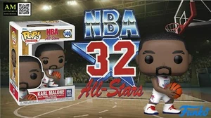 Funko Pop NBA Basketball - Karl Malone - 1993 Blanc Tous Étoile Legends Figurine - Picture 1 of 3