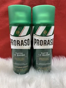 2- PRORASO (Green, Shaving, Foam, Mousse, Eucalyptus, Menthol, 400ml) - Picture 1 of 1