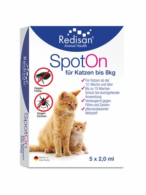 Redisan® Katzen Spot on - Pflanzenbasiertes Zeckenmittel