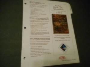 Dupont 2000 Color Information Booklet. Chrysler/Ford/General Motors. Clean - Picture 1 of 12