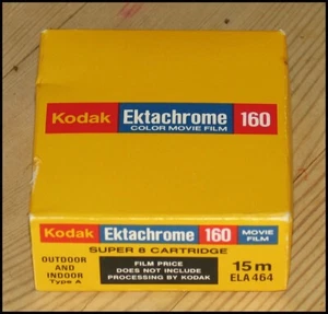 Kodak Ektachrome 160 Super 8 Cine 8mm Colour Movie film - Boxed sealed exp 1975 - Picture 1 of 1