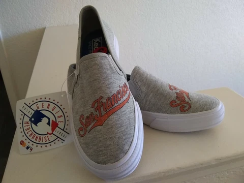 Keds Giants Double Decker Slip-On Sneakers SF Souvenir for CA-A-OK Fundraiser! Cover