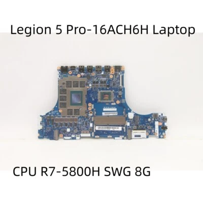 Motherboard For Lenovo Legion 5 Pro-16ACH6H Laptop R7-5800H SWG 8G 5B21B90027 - Image 1 of 4