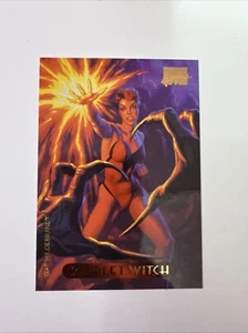 Tarjeta coleccionable Fleer Marvel Masterpieces Gold Series 1994 bruja escarlata - Imagen 1 de 3