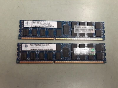 Nanya 16GB (2x8GB) 2Rx4 DDR3 PC3L-10600R Server Ram ECC NT8GC72C4NG0NK-CG 1223 - Image 1 of 3