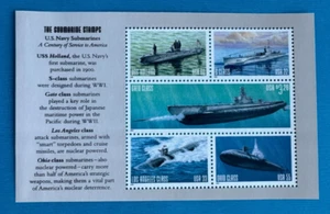 US Stamps Scott 3373 to 3377 US Navy Submarines bklt pane of 5 Mint and NH - Picture 1 of 3