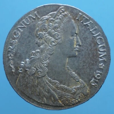 COLONIA ERITREA VITTORIO EMANUELE III TALLERO D'ITALIA 1918 ROMA ARGENTO qFDC - Immagine 1 di 2