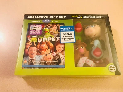 'The Muppets' Movie & Exclusive Gift Set Blu/DVD Combo Sealed New Out Of Print - Imagem 1 de 4