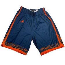 Men's adidas Pro Block Shorts Orange Blue Size XL