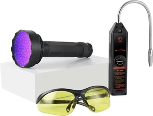 Kit Detector de Fugas de CA Automotriz, Refrigerante Freón Detector de Fugas con Luz UV de CA - Imagen 1 de 12
