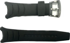 SEIKO SSC745 SOLAR COUTURA EDITION BLACK SILICONE STRAP  BAND R039013N9 - Picture 1 of 3