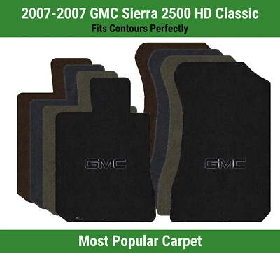 Lloyd Ultimat Front Carpet Mats for '07 GMC Sierra 2500 HD Classic w/Black GMC 1 - Image 1 of 4
