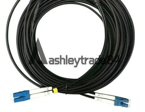 Câble cordon patch fibre PVC blindé noir monomode duplex 100M LC vers LC UPC - Photo 1/5