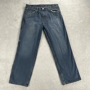 Vtg US Polo Assn. Baggy Wide Leg Jeans Men 38x32 Blue Carpenter Y2K Street Skate - Picture 1 of 19