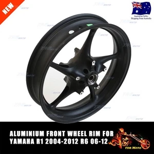 R1 R6 Black Alloy Front Wheel Rim for Yamaha YZF-R1 YZF-R6 06 07 08 09 10 11 12 - Picture 1 of 8
