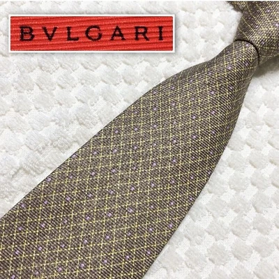 Corbata BVLGARI 100 % punto seda amarilla hecha en Italia #k1197826364 Foto 1 de 4