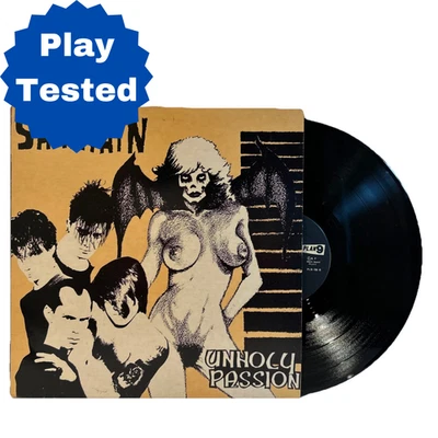SAMHAIN - UNHOLY PASSION - LP Vinyl Record 1985 PLAN 9 TAN COVER 45rpm Punk Goth - Image 1 of 4