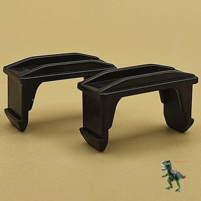 X2 Playmobil black piece-fastening-staple-wheel axle-truck-ambulance-van - Image 1 of 2