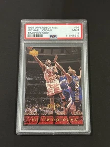 1998 Upper Deck MJx Michael Jordan Timepieces Red 1603/2300 #93 PSA 9 - Bild 1 von 2