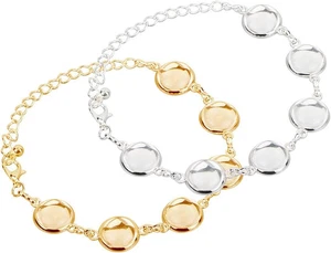 10Pcs Adjustable Bracelet Chain, 12Mm Bracelet Bezel Settings for Jewelry Making - Picture 1 of 9
