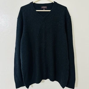 Johnston & Murphy Mens Wool Blend Sweater, Black XXL - Picture 1 of 6
