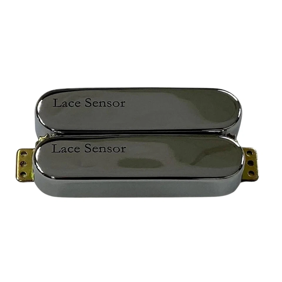 Juego de pastillas Humbucker con sensor de encaje doble rojo/plateado, cromado Foto 1 de 1